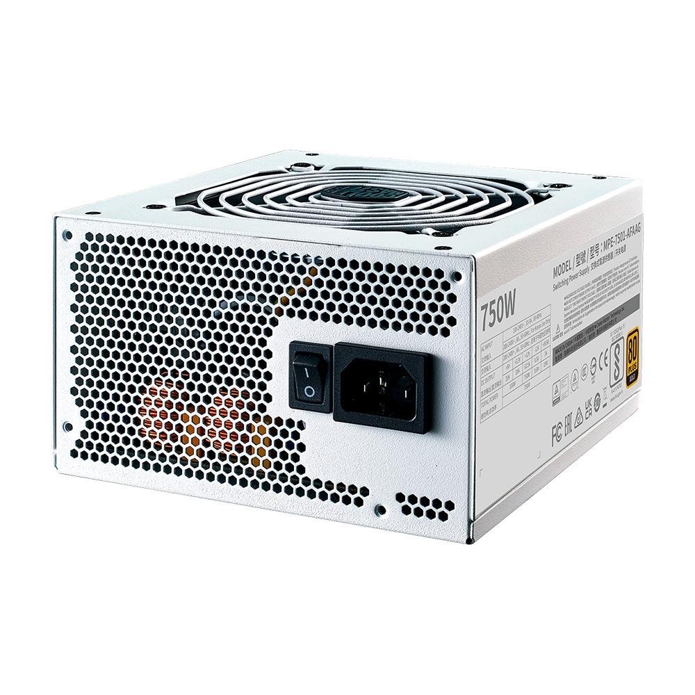 Fonte Cooler Master MWE Gold V2 FM, 750W, 80 Plus Gold, Modular, PFC Ativo, Sem Cabo, Branco - MPE-7501-AFAAG-3GWO