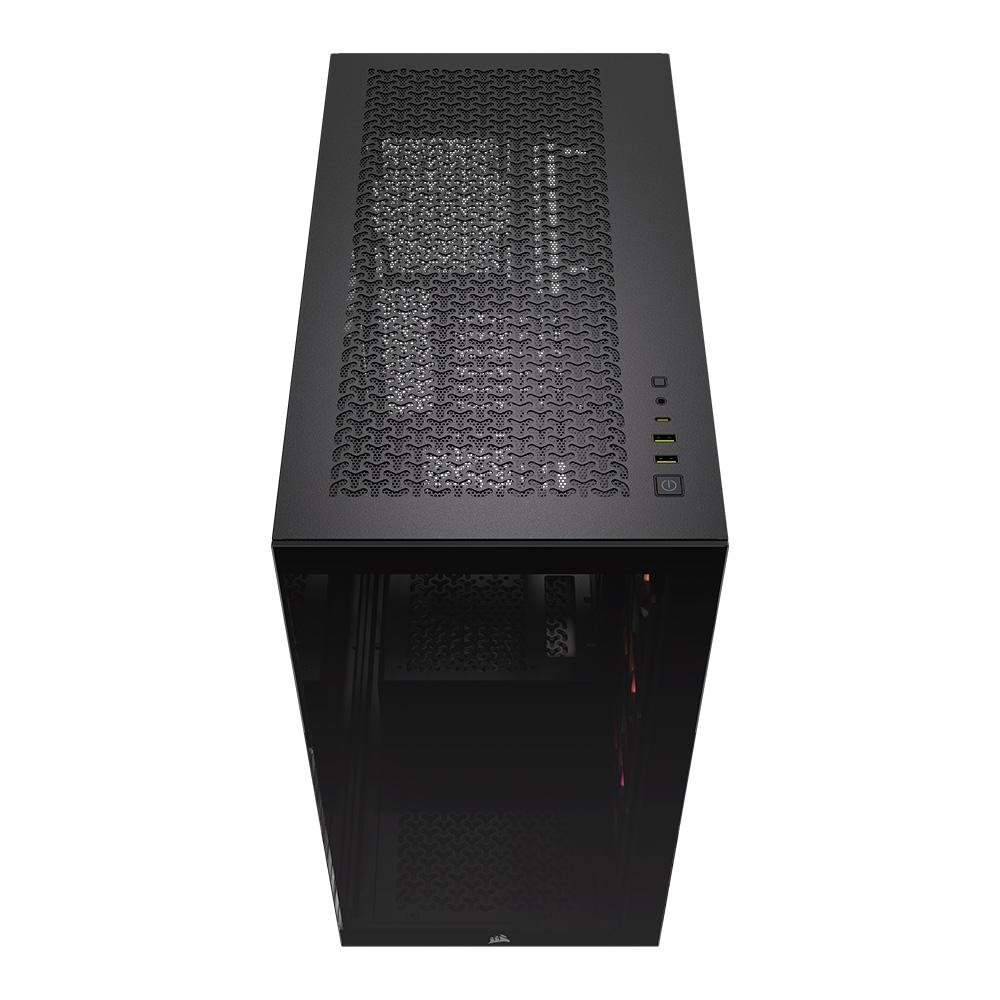 Gabinete Gamer Corsair 3500X ARGB Tempered Glass Mid-Tower, 3x FANs, Preto - CC-9011278-WW