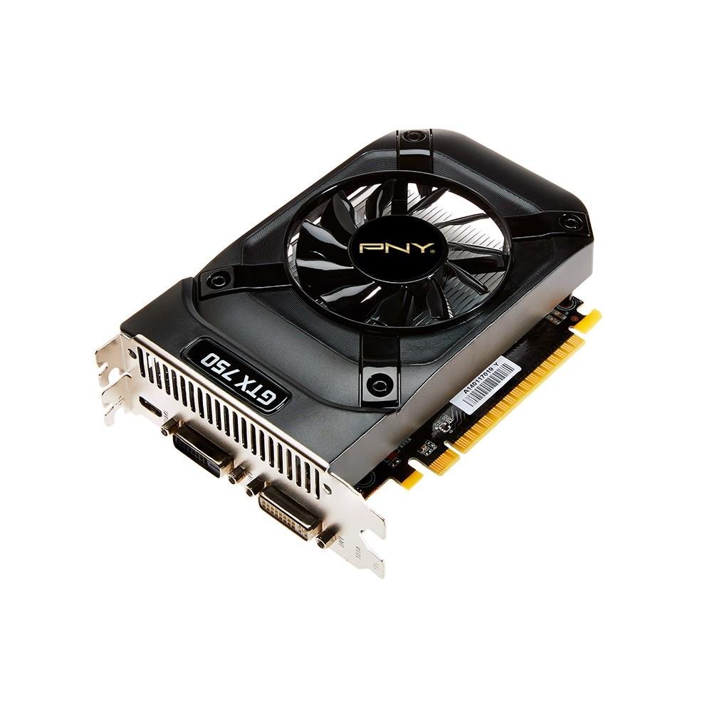 Placa de Vídeo VGA PNY GeForce GTX 750 1GB DDR5 128 bits PCI-Express 3.0 x16 VCGGTX7501XPB Placa de Vídeo VGA PNY GeForce GTX 750 1GB DDR5 128 bits PCI-Express 3.0 x16 VCGGTX7501XPB