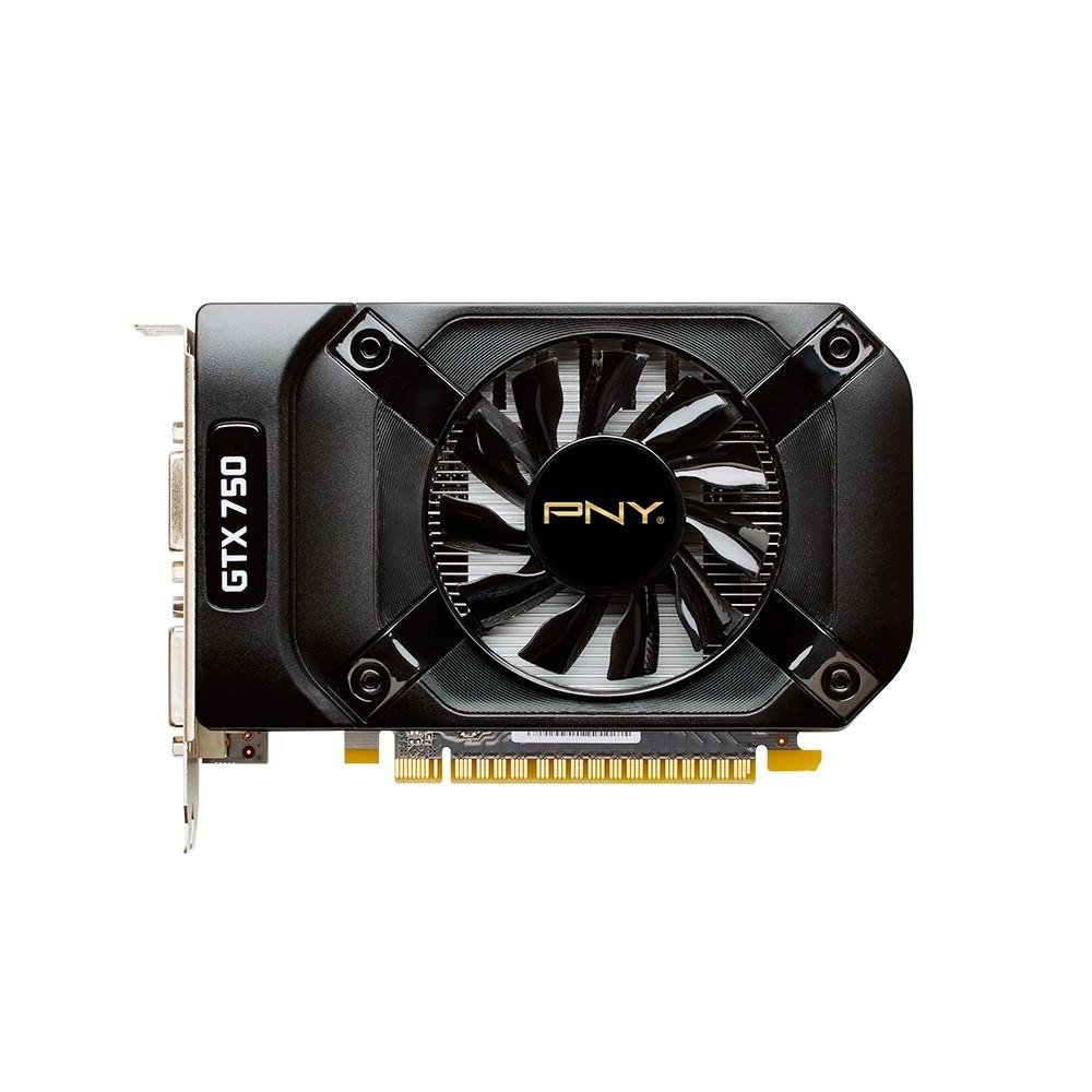 Placa de Vídeo VGA PNY GeForce GTX 750 1GB DDR5 128 bits PCI-Express 3.0 x16 VCGGTX7501XPB Placa de Vídeo VGA PNY GeForce GTX 750 1GB DDR5 128 bits PCI-Express 3.0 x16 VCGGTX7501XPB