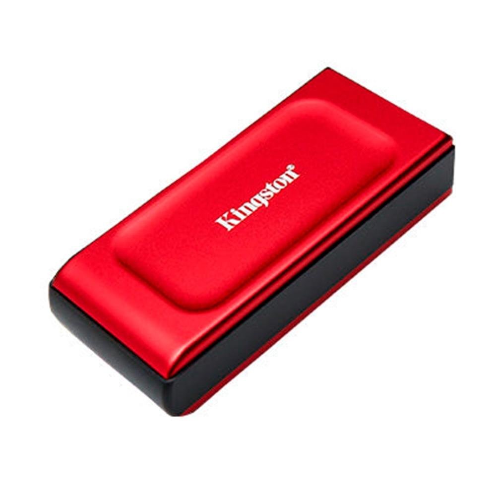 SSD Externo Kingston XS1000, 1TB, USB 3.2 Gen 2x2, Portátil, Leitura: 1050 MB/s, Gravação: 1000 MB/s, Vermelho - SXS1000R/1000G SSD Externo Kingston XS1000, 1TB, USB 3.2 Gen 2x2, Portátil, Leitura: 1050 MB/s, Gravação: 1000 MB/s, Vermelho - SXS1000R/1000G