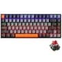 Teclado Mecânico Gamer Machenike Cinza Escuro/Lanranja K500A-B84 Switch Red 84 teclas - 81% Compact Wired - USB/USB-C com fio removível