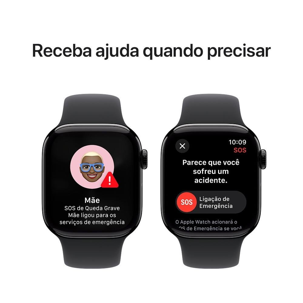 Apple Watch Series 10 GPS 42mm ブラック Apple Watch Series 10 GPS, Caixa 42mm | KaBuM!