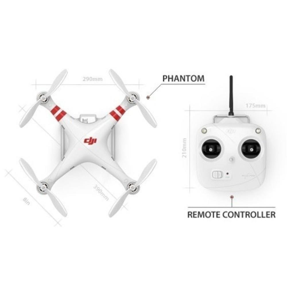 Drone Dji Phantom V1 Gps Quadricóptero com suporte para Gopro