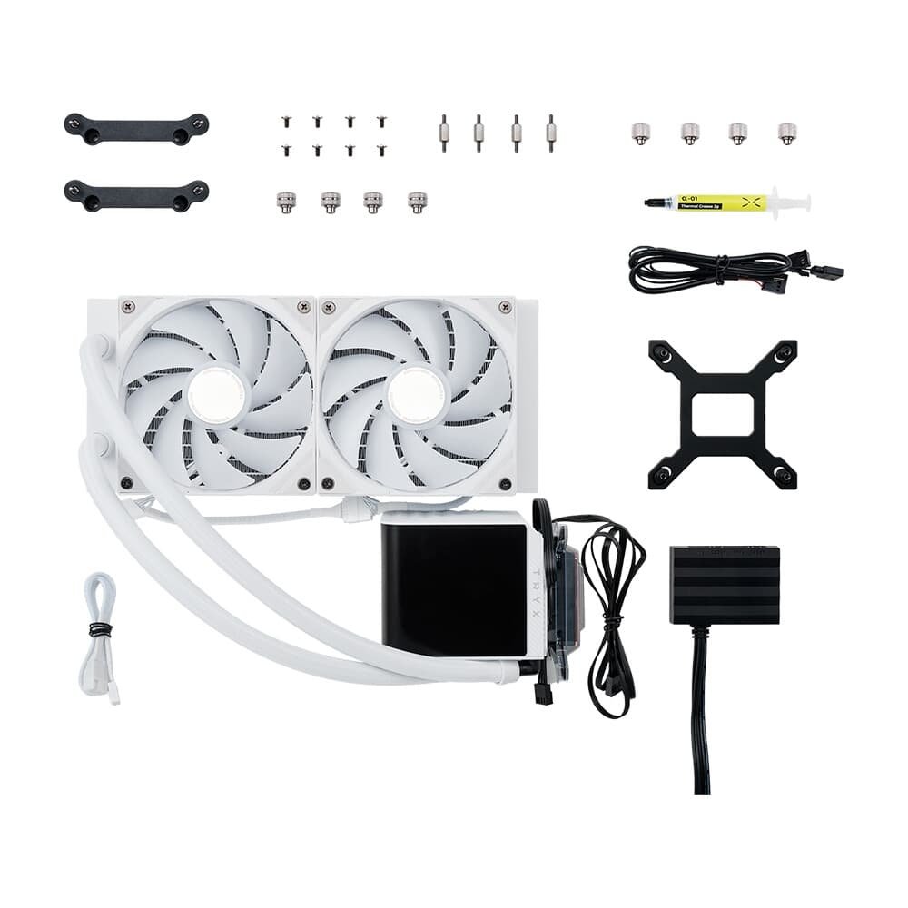 Water cooler Tryx Panorama AIO, ARGB, 240mm, Branco - L-P240A-AS2M-G0W Water cooler Tryx Panorama AIO, ARGB, 240mm, Branco - L-P240A-AS2M-G0W