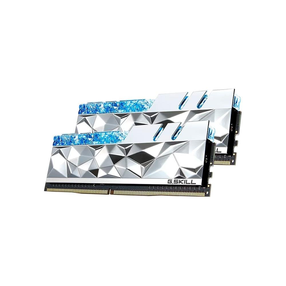 Memória RAM G.Skill Trident Z Royal Elite RGB 32GB (2x16GB), DDR4, 4000MHz, C16, Intel XMP, Prata - F4-4000C18D-32GTES Memória RAM G.Skill Trident Z Royal Elite RGB 32GB (2x16GB), DDR4, 4000MHz, C16, Intel XMP, Prata - F4-4000C18D-32GTES