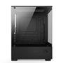 Gabinete Gamer Bluecase BG-055 HIT PRO, Mid tower, Micro ATX e Mini ITX, 3XFAN Rainbow, Frente e lateral em vidro, Preto - BG-055BBX