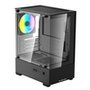 Gabinete Gamer Bluecase BG-055 HIT PRO, Mid tower, Micro ATX e Mini ITX, 3XFAN Rainbow, Frente e lateral em vidro, Preto - BG-055BBX