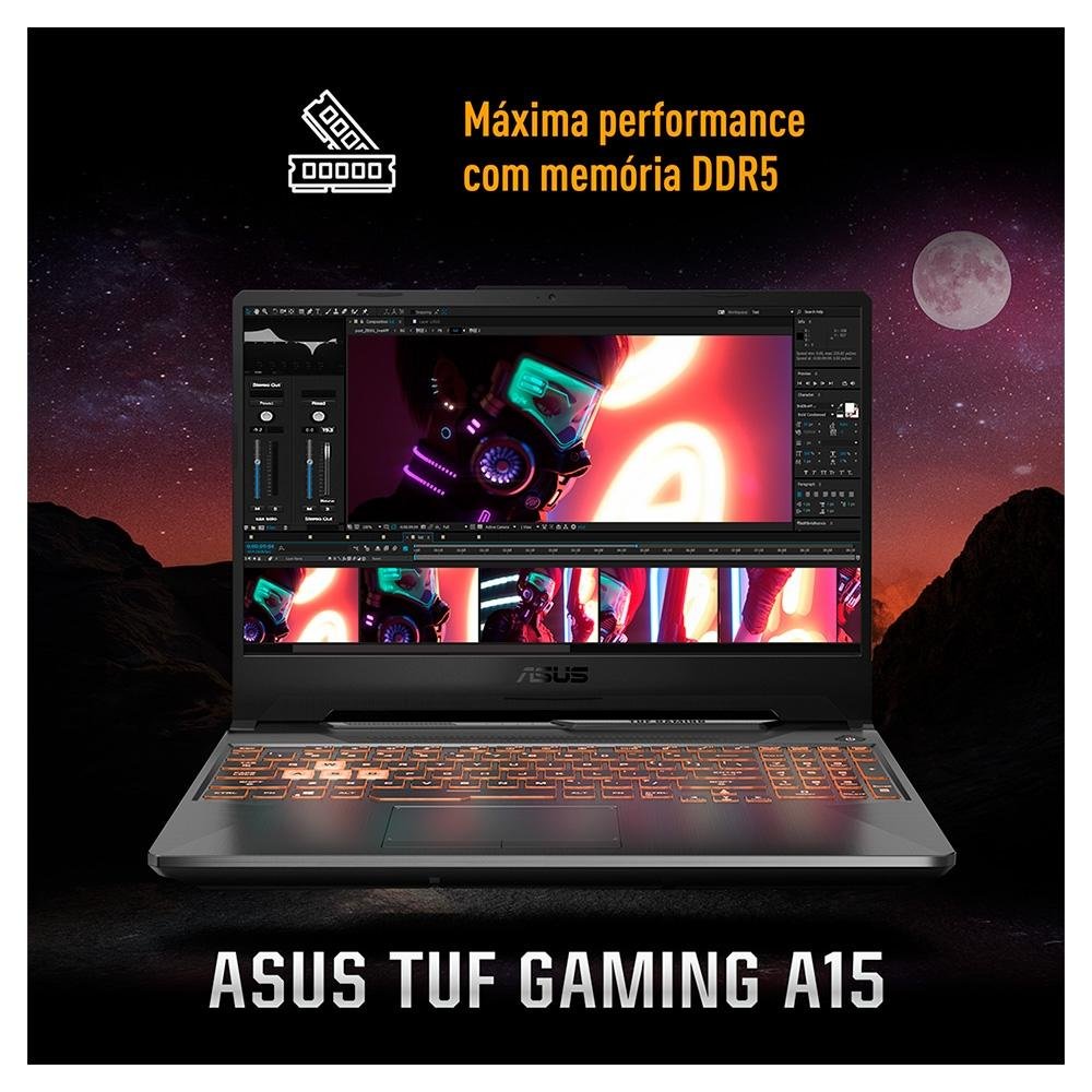 Notebook Gamer ASUS TUF Gaming A15 | KaBuM!