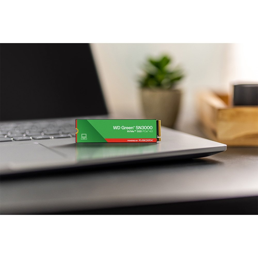 SSD Sandisk SN3000, 500 GB, M.2 2280, PCIe, NVMe, Leitura 5000 MB/s, Gravação 4100 MB/s - WDS500G4G0E