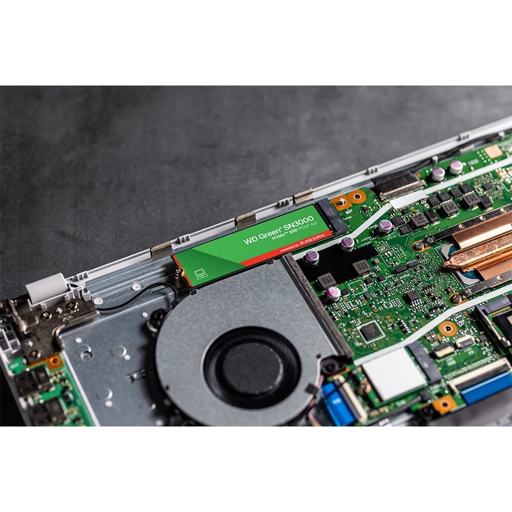 SSD Sandisk SN3000, 500 GB, M.2 2280, PCIe, NVMe, Leitura 5000 MB/s, Gravação 4100 MB/s - WDS500G4G0E