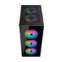 Gabinete Gamer Hyrax HGB210, Mid Tower, ATX,  Lateral e Frontal em Vidro Temperado, 6x Fans ARGB, Preto - HGB210B-ARGB