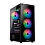 Gabinete Gamer Hyrax HGB210, Mid Tower, ATX,  Lateral e Frontal em Vidro Temperado, 6x Fans ARGB, Preto - HGB210B-ARGB