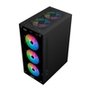 Gabinete Gamer Hyrax HGB210, Mid Tower, ATX,  Lateral e Frontal em Vidro Temperado, 6x Fans ARGB, Preto - HGB210B-ARGB