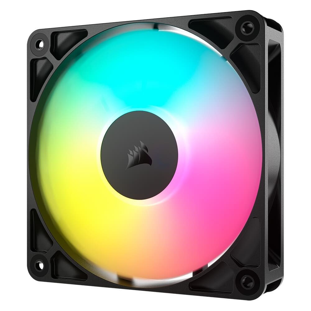 Ventoinha Corsair RS120 ARGB, 120mm, PWM, Preto - CO-9050180-WW Ventoinha Corsair RS120 ARGB, 120mm, PWM, Preto - CO-9050180-WW