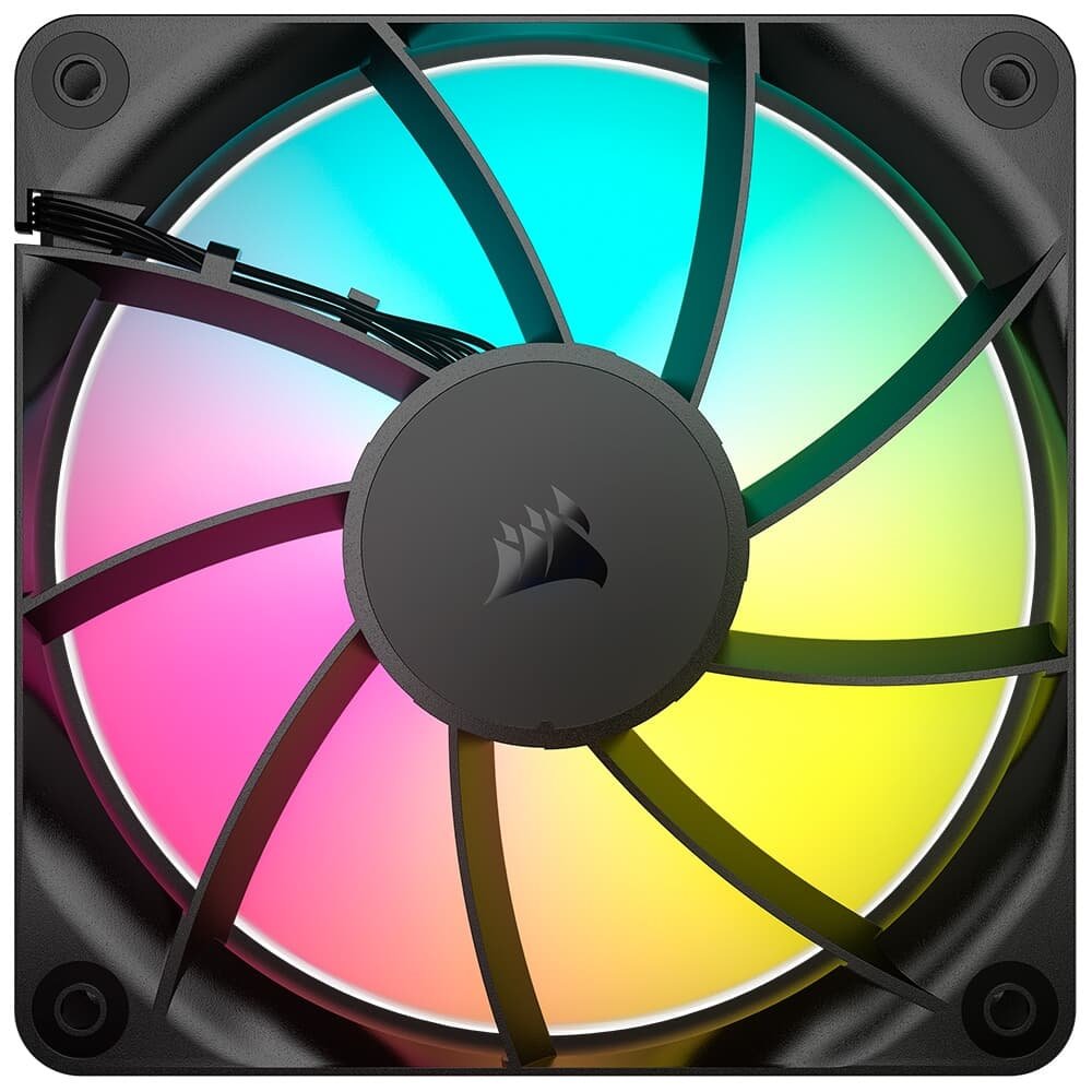 Ventoinha Corsair RS120 ARGB, 120mm, PWM, Preto - CO-9050180-WW Ventoinha Corsair RS120 ARGB, 120mm, PWM, Preto - CO-9050180-WW