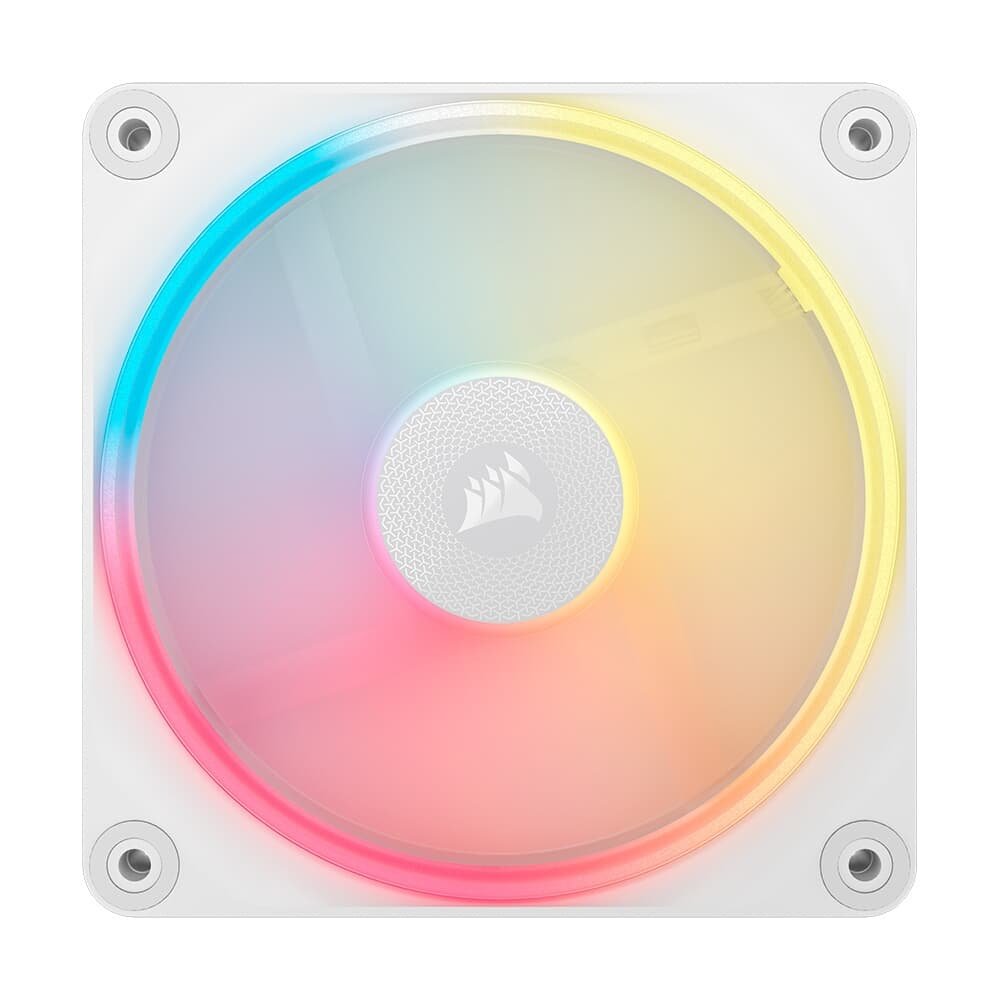 Kit com 3 Ventoinhas Corsair LX-R RGB Series, iCUE LINK LX120-R RGB, 120mm, Branco - CO-9051054-WW