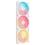 Kit com 3 Ventoinhas Corsair LX-R RGB Series, iCUE LINK LX120-R RGB, 120mm, Branco - CO-9051054-WW