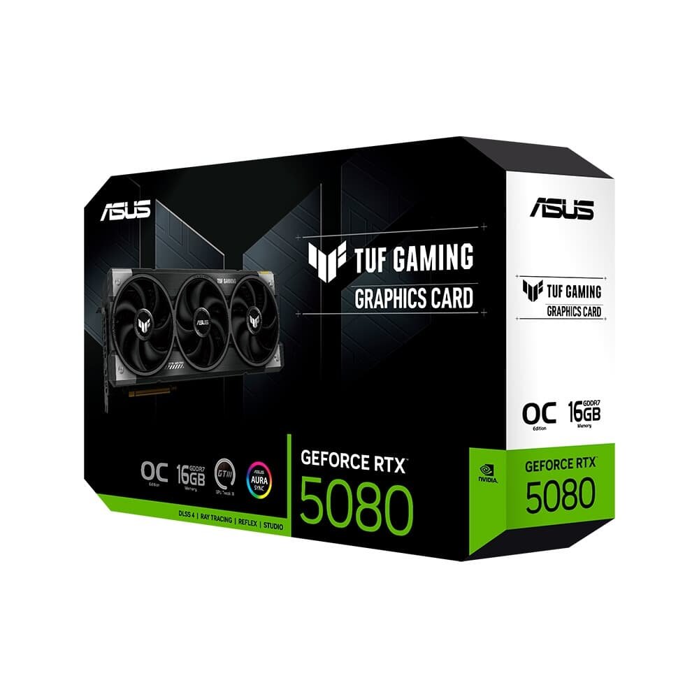 グラフィックボード・グラボ・ビデオカード ASUS TUF GAMING GEFORCE RTX 5080 ASUS TUF Gaming GeForce RTX™ 5080 16GB GDDR7 OC Edition