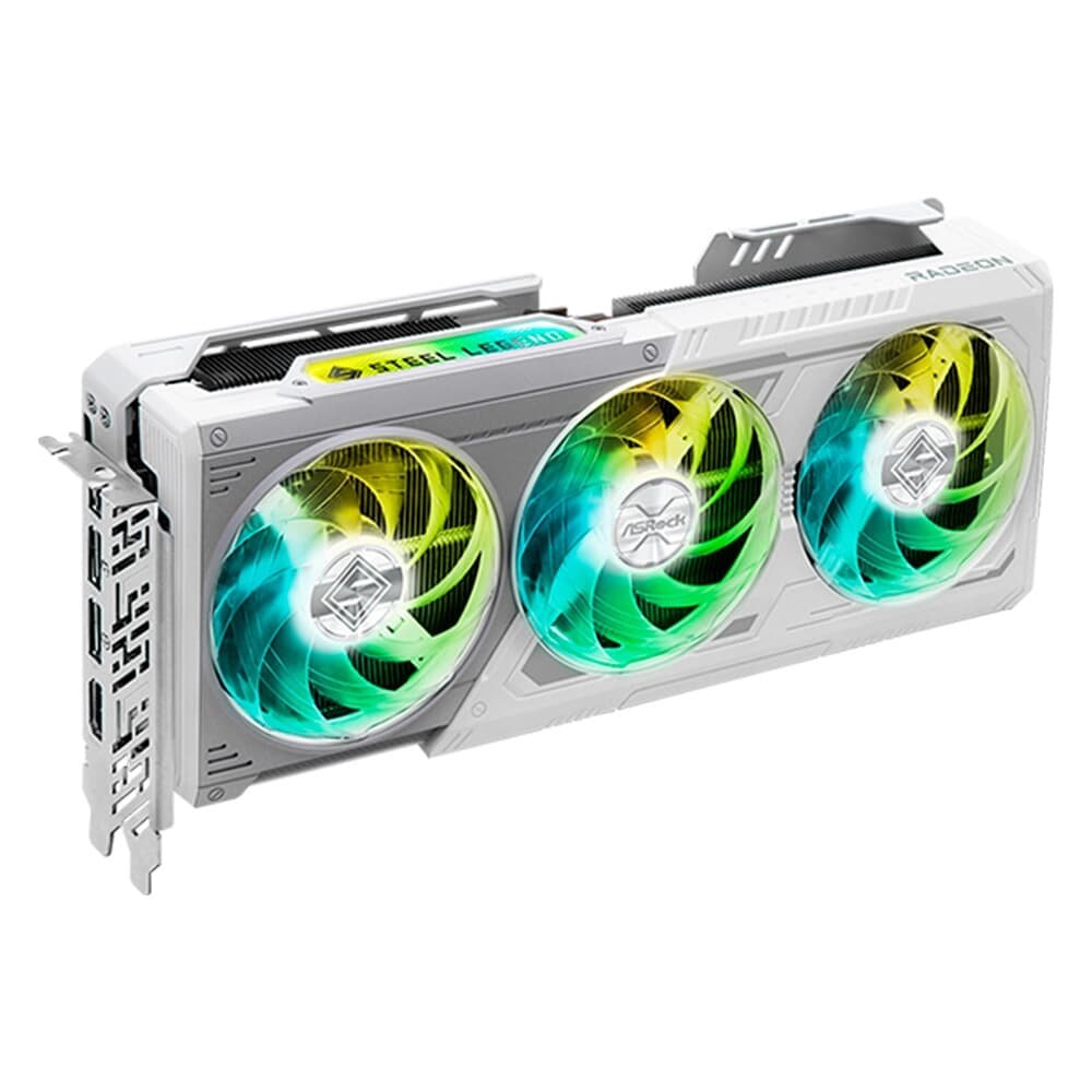 グラフィックボード・グラボ・ビデオカード ASRock Radeon RX 9070 16GB Steel Legend Placa de Vídeo ASRock RX9070 Steel Legend | KaBuM!
