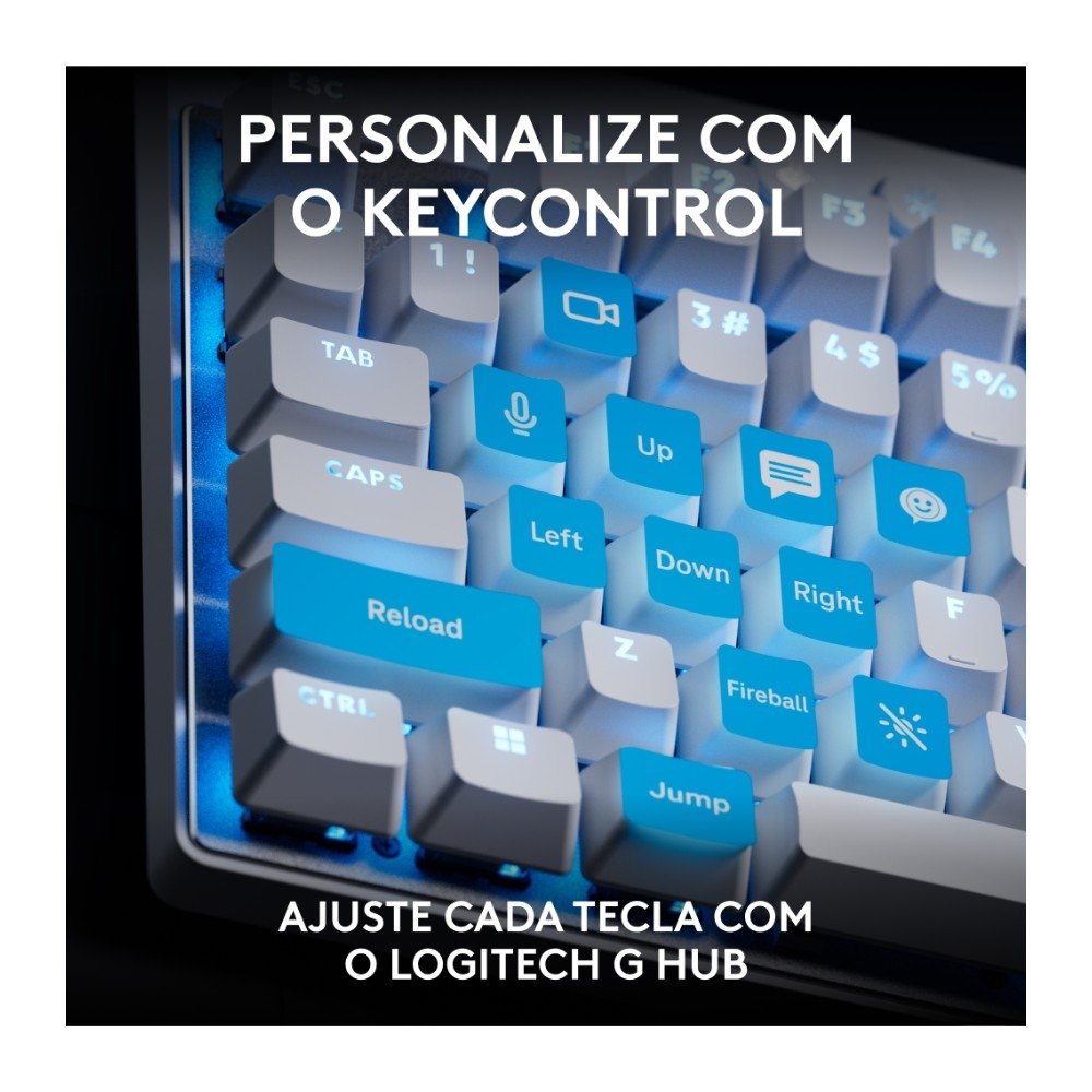 Teclado Gamer Logitech G PRO X TKL RAPID, Switches Magnético-analógicos, Modo Rapid Trigger, Layout US, Branco - 920-013132 Teclado Gamer Logitech G PRO X TKL RAPID, Switches Magnético-analógicos, Modo Rapid Trigger, Layout US, Branco - 920-013132
