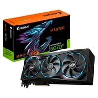 Placa de Vídeo Gigabyte RTX 5070 Ti AORUS MASTER 16G NVIDIA GeForce 16GB GDDR7 256bits RGB DLSS Ray Tracing - 9VN507TAM-00-G10