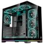 Gabinete Gamer Rise Mode Galaxy Glass Standard V2, LED ARGB, Mid Tower, Lateral em Vidro, Sem Fans, Preto - RM-GA-GGST2L-FB