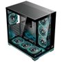 Gabinete Gamer Rise Mode Galaxy Glass Standard V2, LED ARGB, Mid Tower, Lateral em Vidro, Sem Fans, Preto - RM-GA-GGST2L-FB