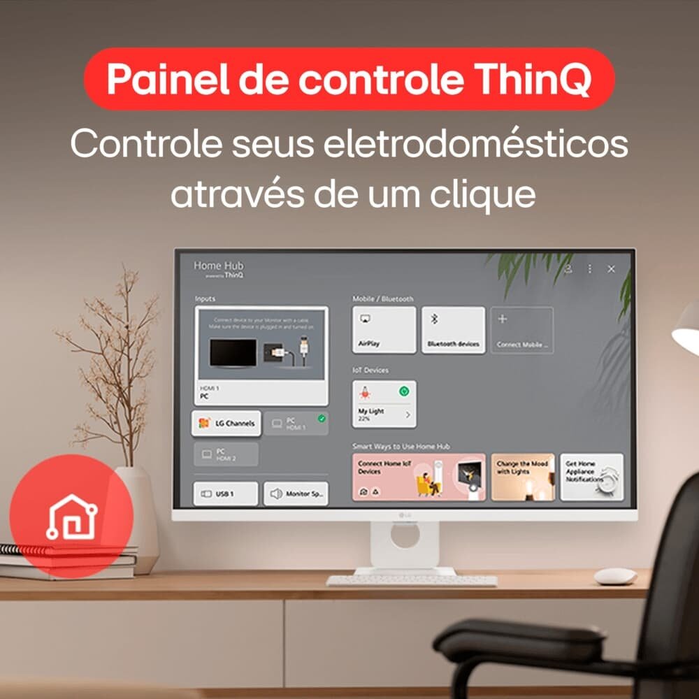 LG スマートモニター 32SR73U-W Monitor LG MyView Smart - Tela UHD 4K 32