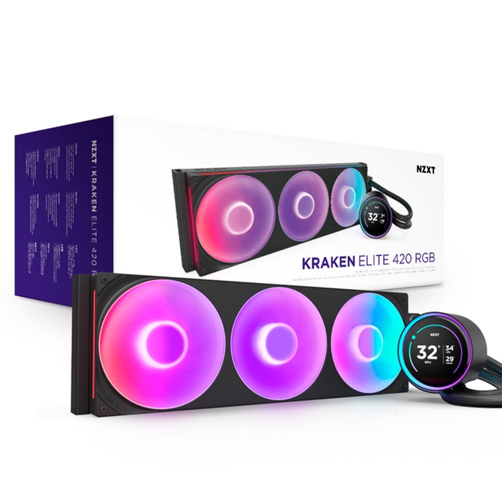 Water Cooler NZXT Kraken Elite 420mm | KaBuM!