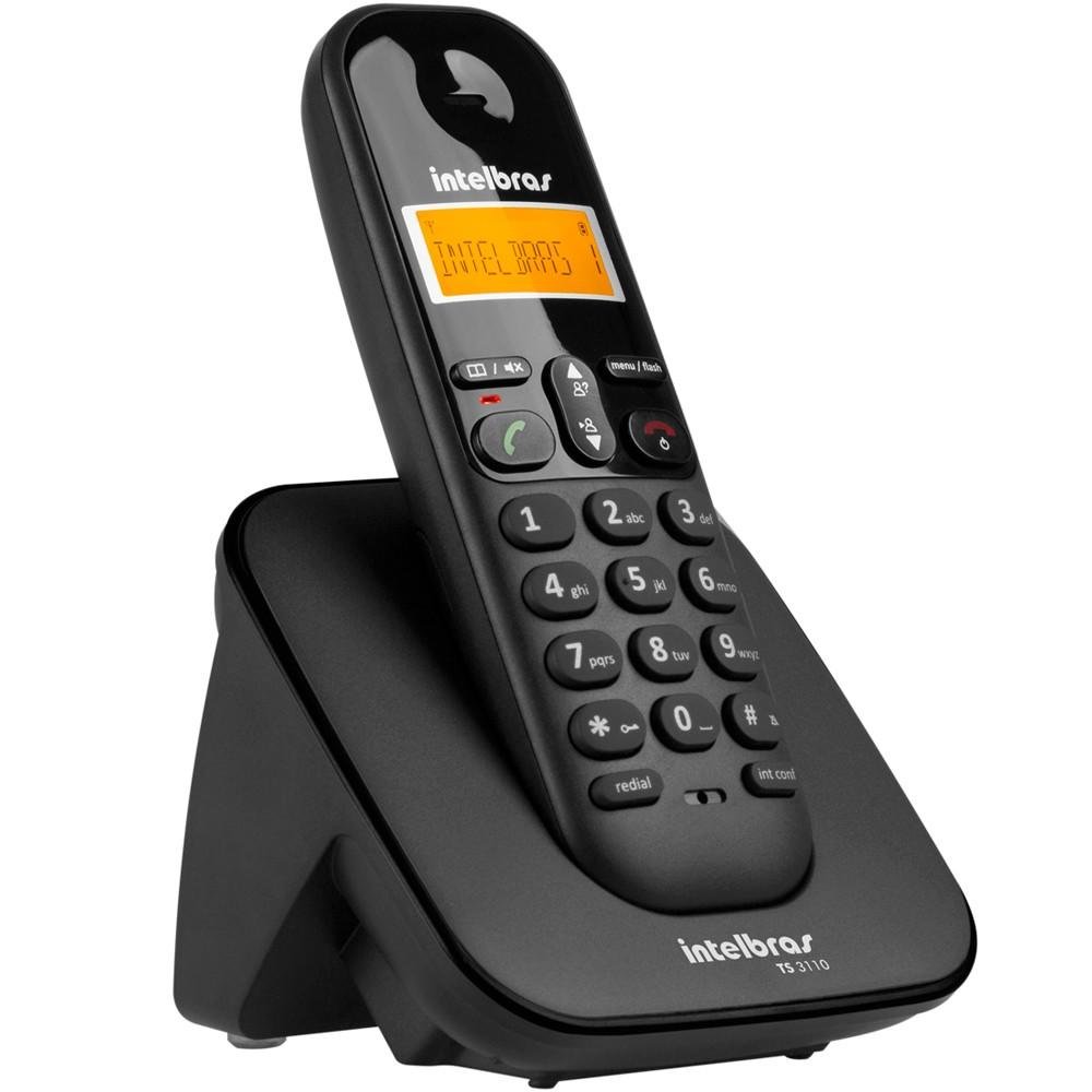 Telefone sem Fio com Identificador Preto, INTELBRAS TS 3110 - Imagem 4