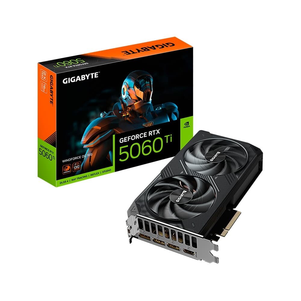 グラフィックボード・グラボ・ビデオカード GIGABYTE GeForce RTX5060Ti 16GB Placa de Vídeo RTX 5060 Ti WINDFORCE OC | KaBuM!