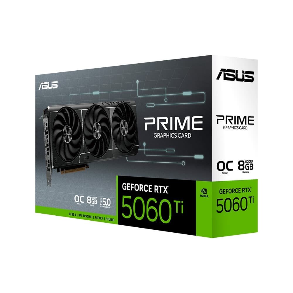 【新品】ASUS PRIME-RTX5060TI-O8G Placa de Vídeo Asus PRIME-RTX5060TI-O8G | KaBuM!