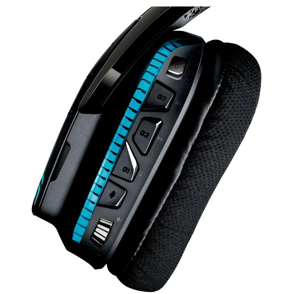 Headset Gamer Logitech G933 Artemis Spectrum Sem Fio RGB Lightsync 7.1 Dolby Surround Drivers Pro-G - 981-000585 Headset Gamer Logitech G933 Artemis Spectrum Sem Fio RGB Lightsync 7.1 Dolby Surround Drivers Pro-G - 981-000585