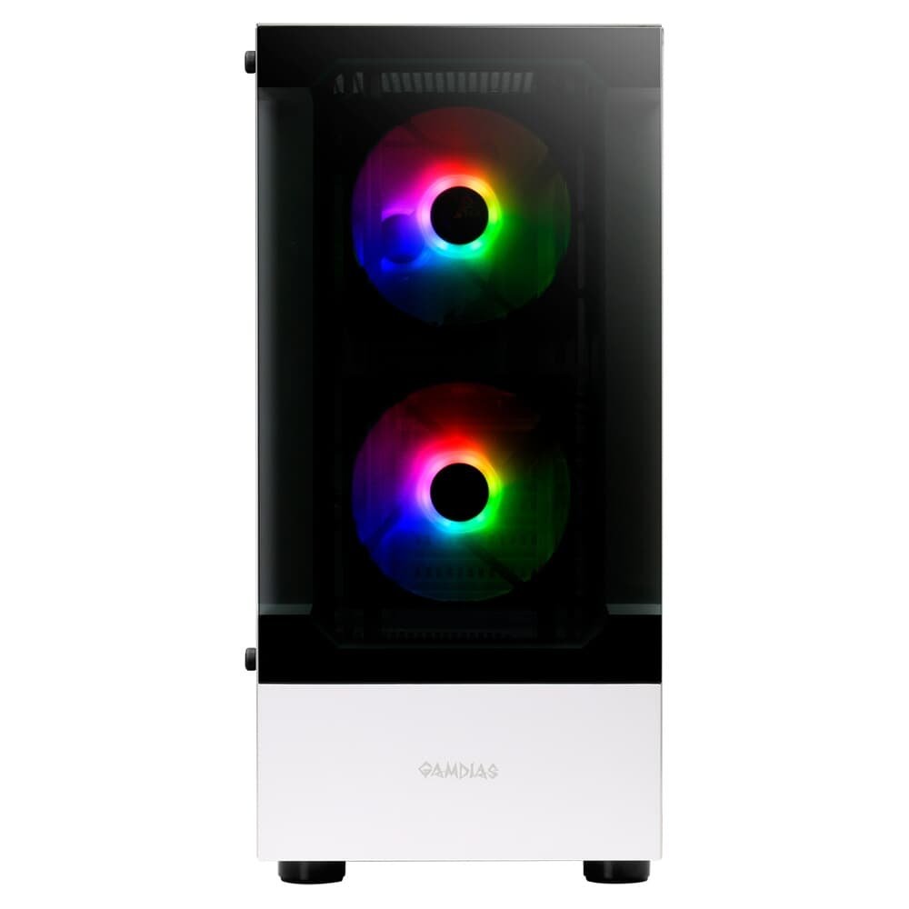Gabinete Gamer Gamdias Talos E3, Mid Tower, ARGB, ATX, Lateral em Vidro Temperado, Branco - Talos E3 Gabinete Gamer Gamdias Talos E3, Mid Tower, ARGB, ATX, Lateral em Vidro Temperado, Branco - Talos E3