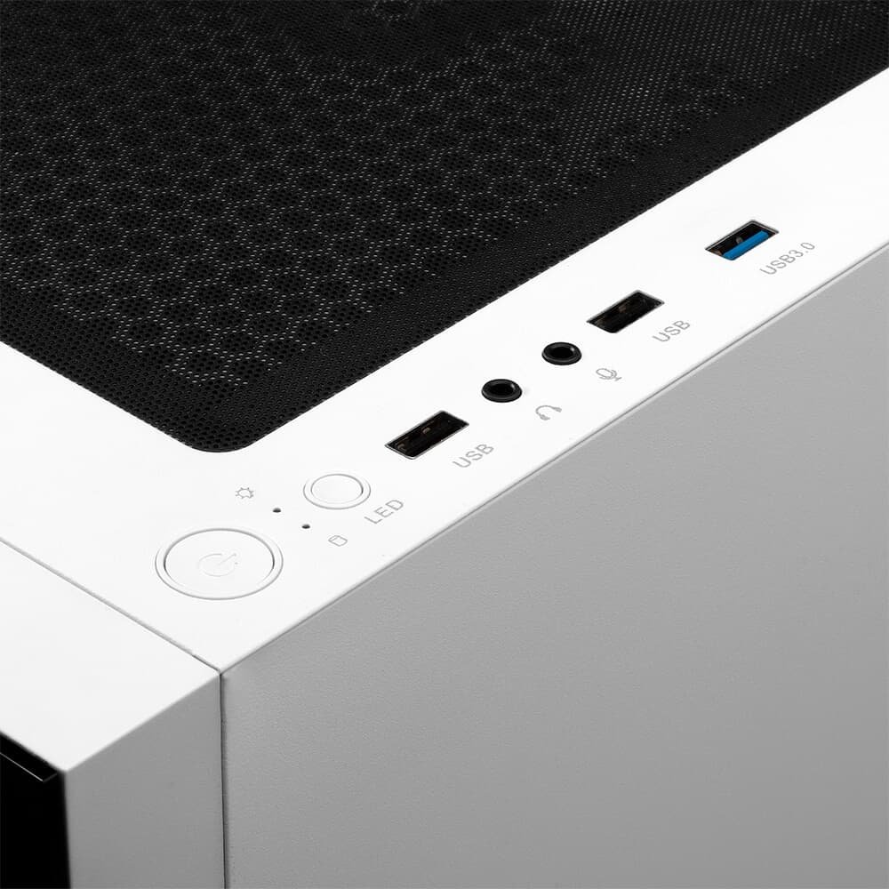 Gabinete Gamer Gamdias Talos E3, Mid Tower, ARGB, ATX, Lateral em Vidro Temperado, Branco - Talos E3 Gabinete Gamer Gamdias Talos E3, Mid Tower, ARGB, ATX, Lateral em Vidro Temperado, Branco - Talos E3