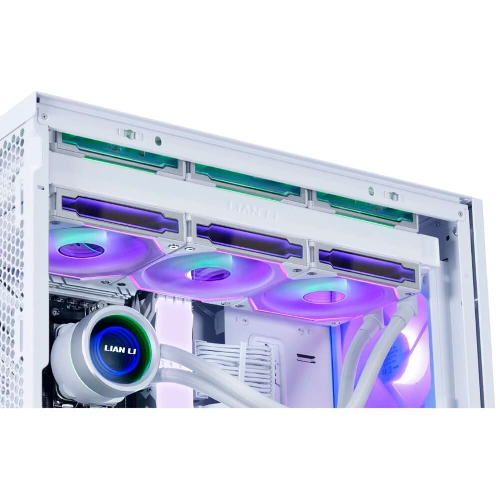 Gabinete Gamer Lian Li Lancool 207 RW, Mid Tower, ARGB, ATX, Lateral em Vidro Temperado, 4x FANs, Branco - LAN207RW