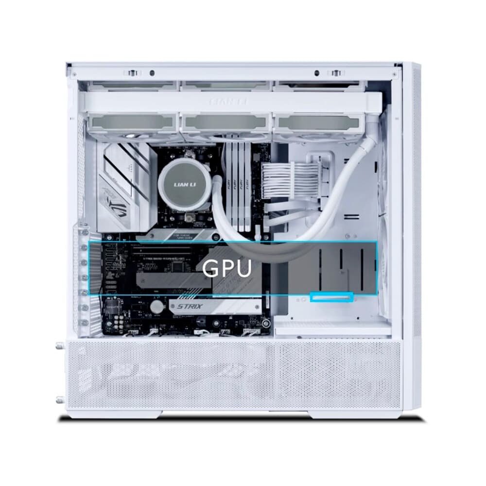 Gabinete Gamer Lian Li Lancool 207 RW, Mid Tower, ARGB, ATX, Lateral em Vidro Temperado, 4x FANs, Branco - LAN207RW