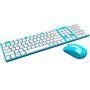 Teclado e Mouse Azio Sem fio KM508-BU Azul