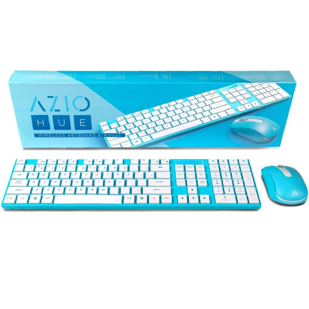 Teclado e Mouse Azio Sem fio KM508-BU Azul Teclado e Mouse Azio Sem fio KM508-BU Azul