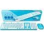 Teclado e Mouse Azio Sem fio KM508-BU Azul