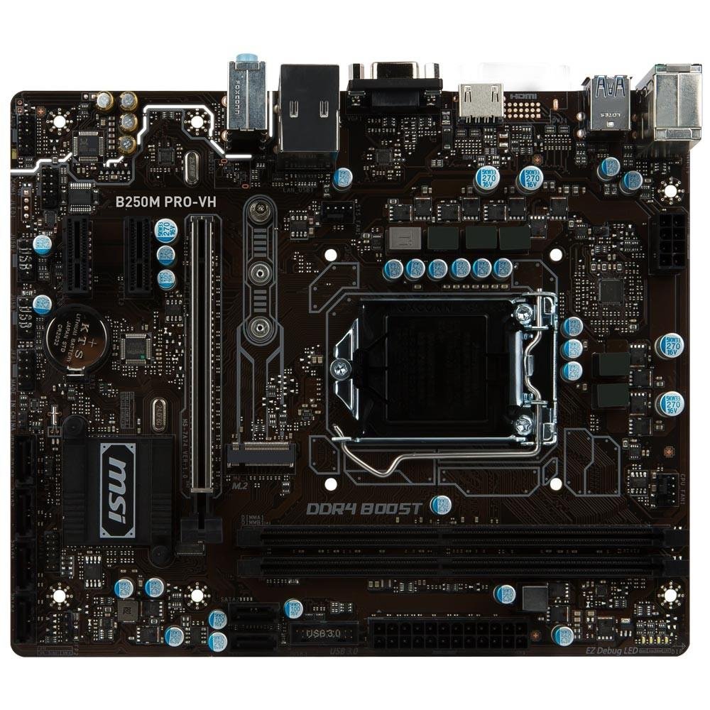 Placa-Mãe MSI p/ Intel LGA 1151 mATX B250M PRO-VH DDR4