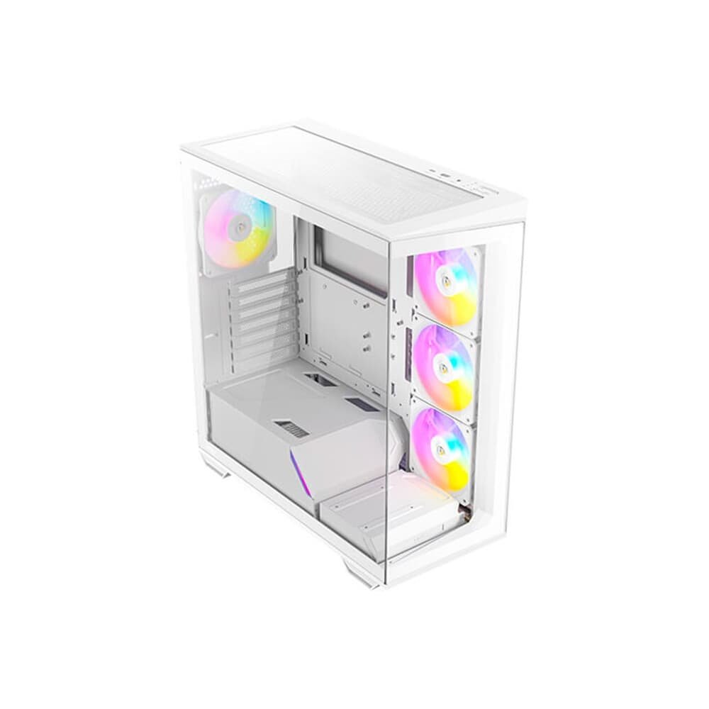 Gabinete Gamer Antec C3, ARGB, Mid Tower, Lateral De Vidro, Branco - 0-761345-10032-8