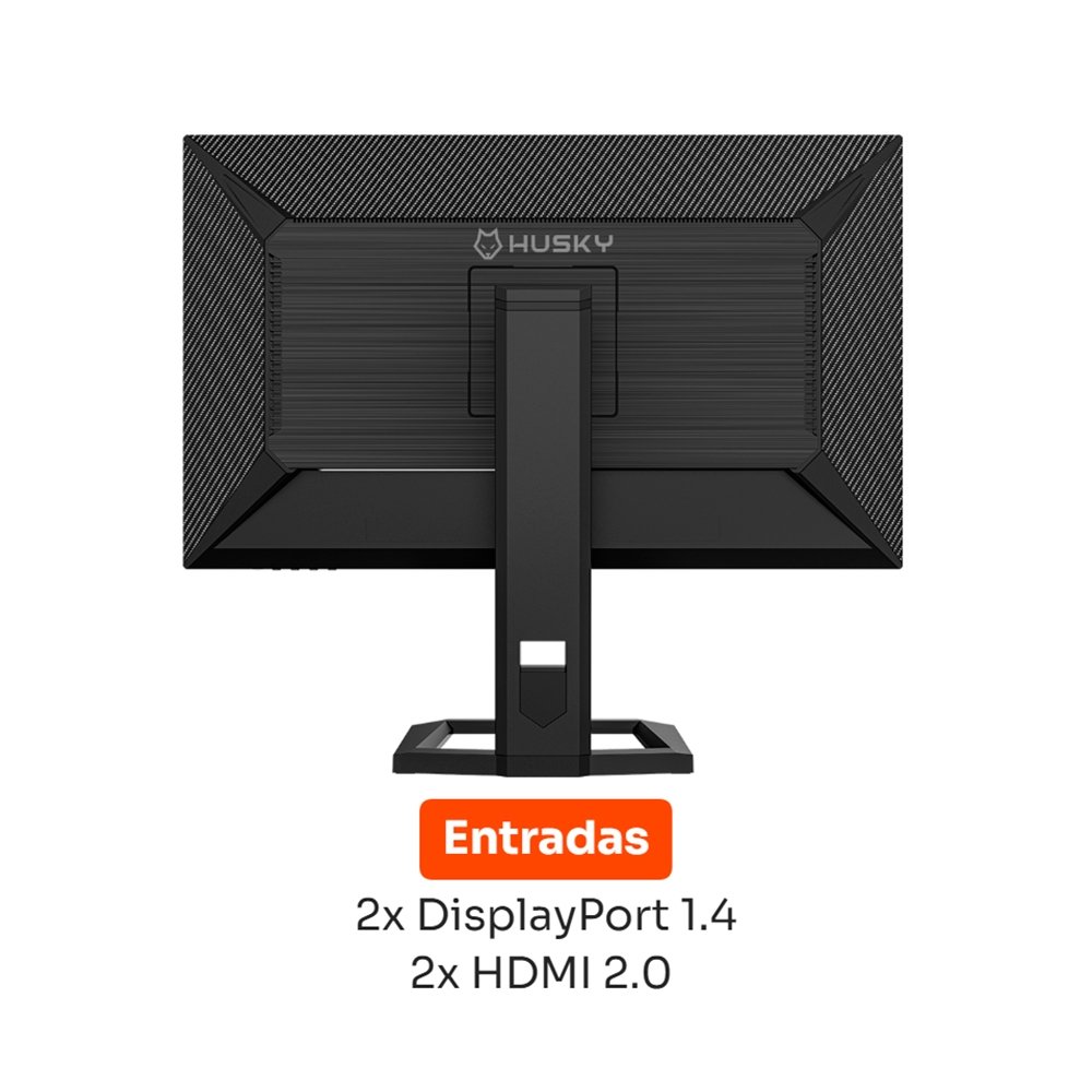 Monitor Gamer Husky Boreal 27", QHD, 200Hz, 1ms, IPS, Adaptive Sync, HDR400, Ajuste de Altura, DisplayPort e HDMI - HMG00827PT