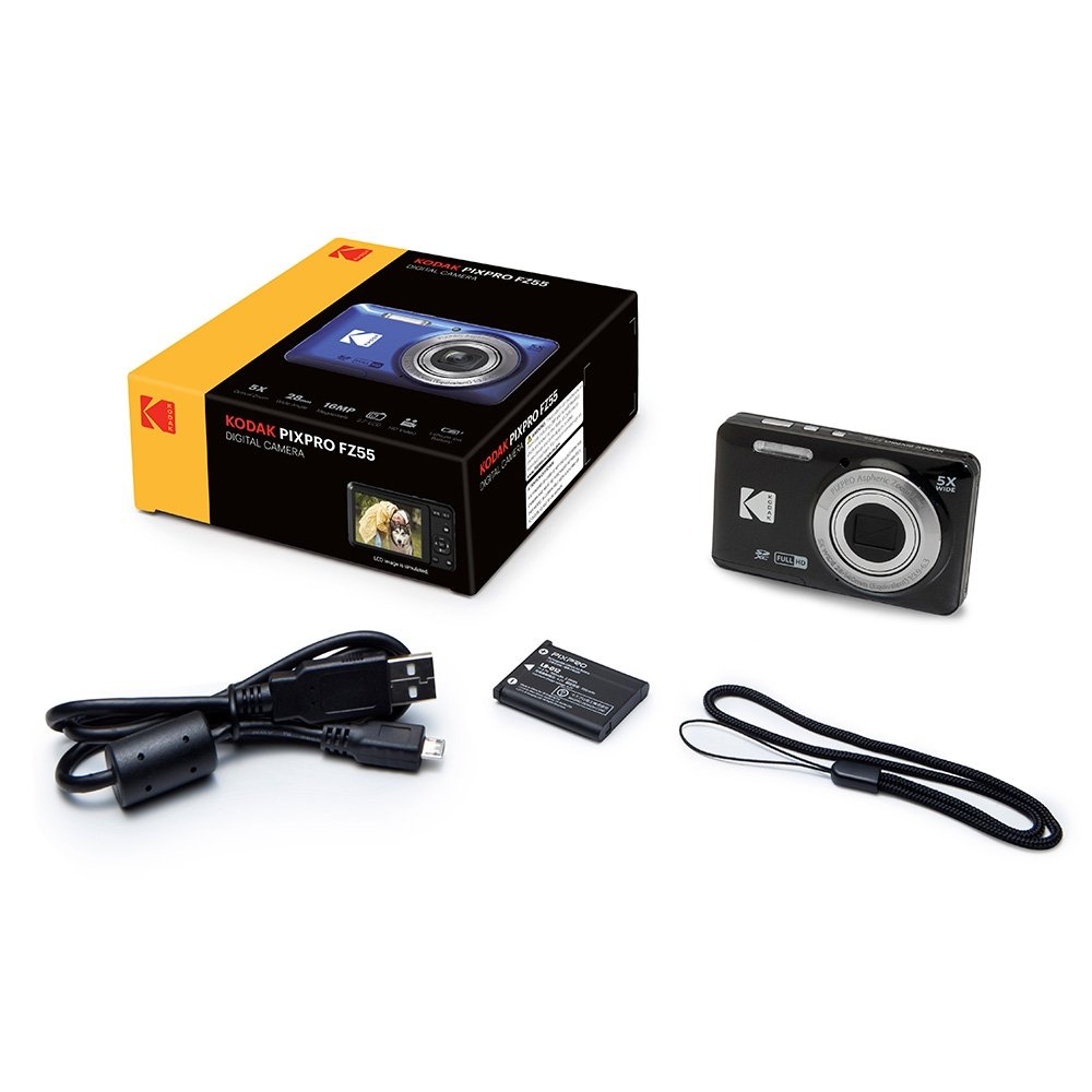 Câmera KODAK FZ55 16MP 5X Full HD. Compre já! | Ka