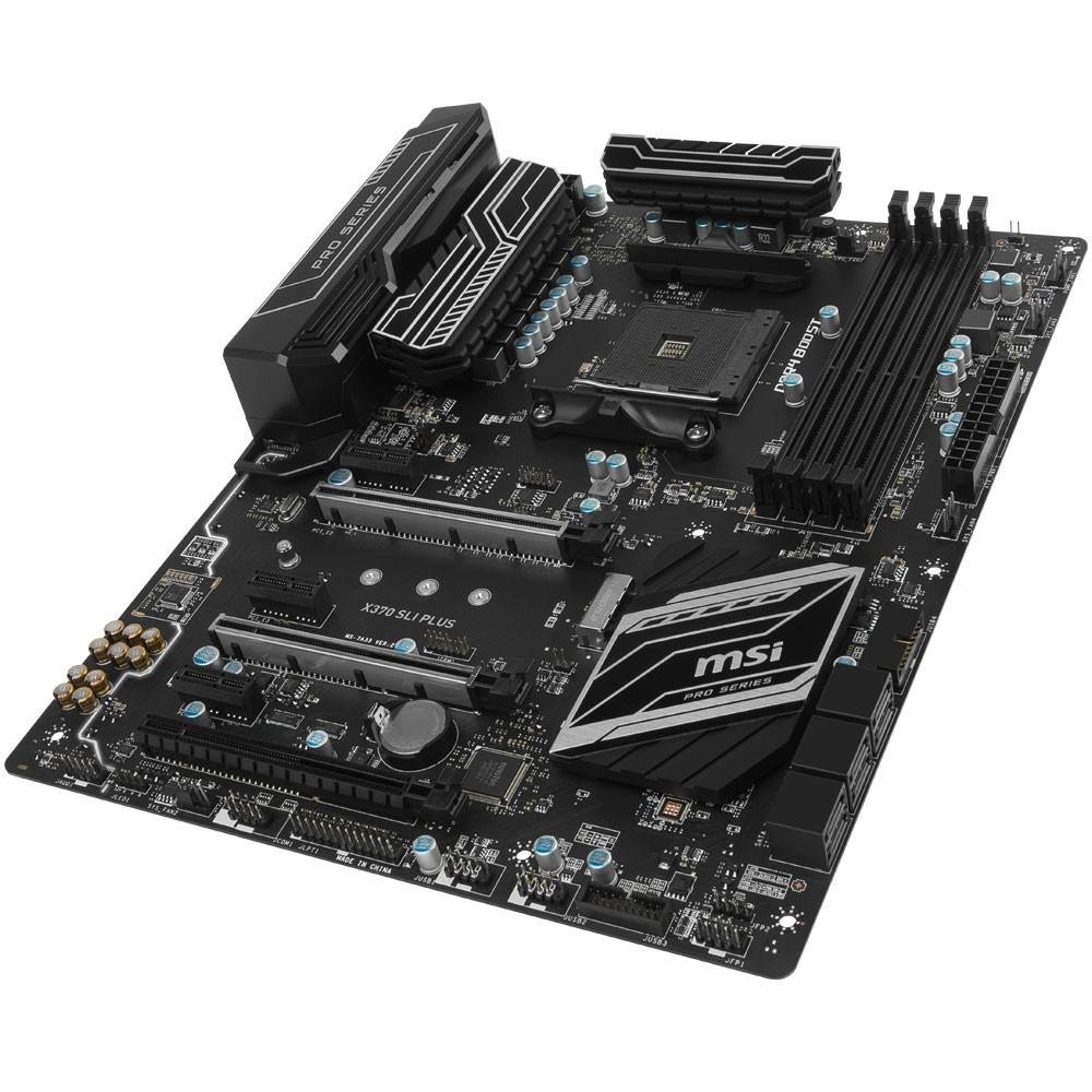 Placa-Mãe MSI p/ AMD AM4 ATX X370 SLI PLUS DDR4