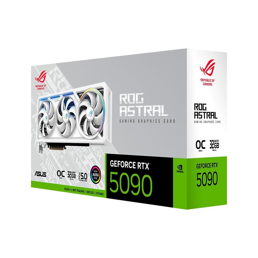 Placa de Vídeo ASUS ROG RTX 5090 Branca | KaBuM!