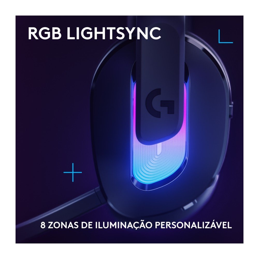 Headset Gamer Sem Fio Logitech G522 LIGHTSPEED LIGHTSYNC, RGB, Conectividade Tripla LIGHTSPEED, Bluetooth e com Fio USB, Preto - 981-001543 Headset Gamer Sem Fio Logitech G522 LIGHTSPEED LIGHTSYNC, RGB, Conectividade Tripla LIGHTSPEED, Bluetooth e com Fio USB, Preto - 981-001543