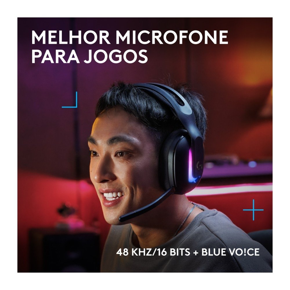 Headset Gamer Sem Fio Logitech G522 LIGHTSPEED LIGHTSYNC, RGB, Conectividade Tripla LIGHTSPEED, Bluetooth e com Fio USB, Preto - 981-001543 Headset Gamer Sem Fio Logitech G522 LIGHTSPEED LIGHTSYNC, RGB, Conectividade Tripla LIGHTSPEED, Bluetooth e com Fio USB, Preto - 981-001543