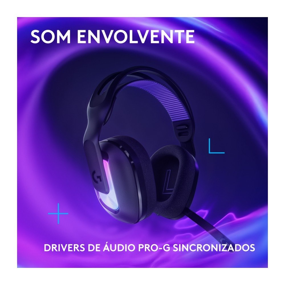 Headset Gamer Sem Fio Logitech G522 LIGHTSPEED LIGHTSYNC, RGB, Conectividade Tripla LIGHTSPEED, Bluetooth e com Fio USB, Preto - 981-001543 Headset Gamer Sem Fio Logitech G522 LIGHTSPEED LIGHTSYNC, RGB, Conectividade Tripla LIGHTSPEED, Bluetooth e com Fio USB, Preto - 981-001543